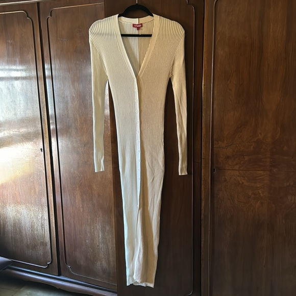 STAUD Shoko Sweater Cardigan Dress | Size Small - Picture 2 of 6